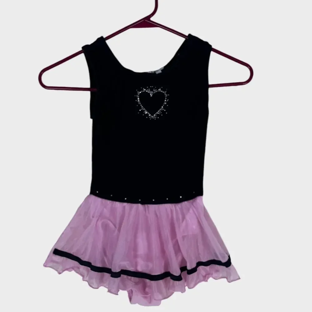 Jaques Moret Childrens Dance Leotard with Skirt Small 6/7